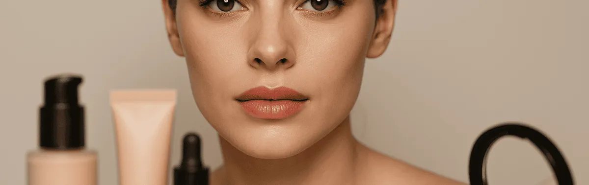 Beautyfotografie im Studio in Wien: Beauty-Portrait mit weichem Clamshell-Licht, feiner Retusche und natürlicher Hautstruktur
